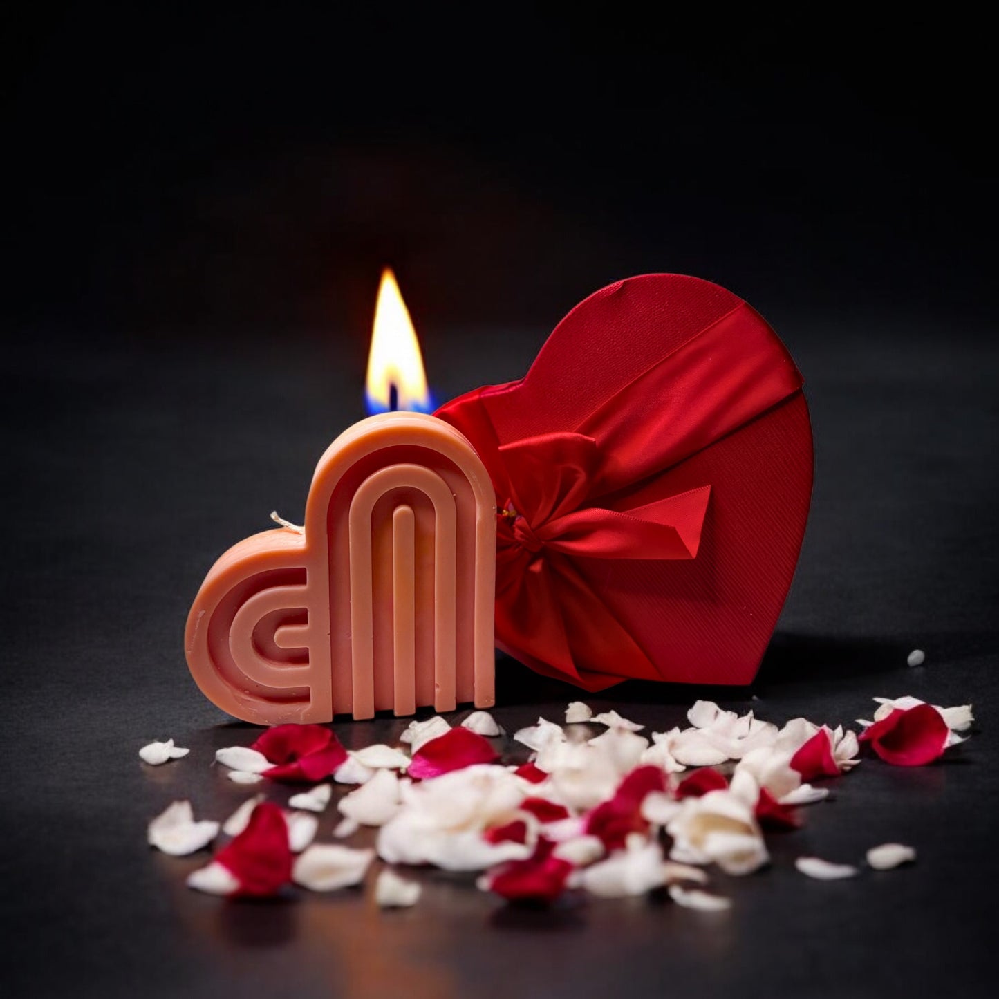 Amber Velvet Heart Gift Box