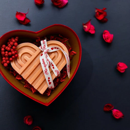 Amber Velvet Heart Gift Box