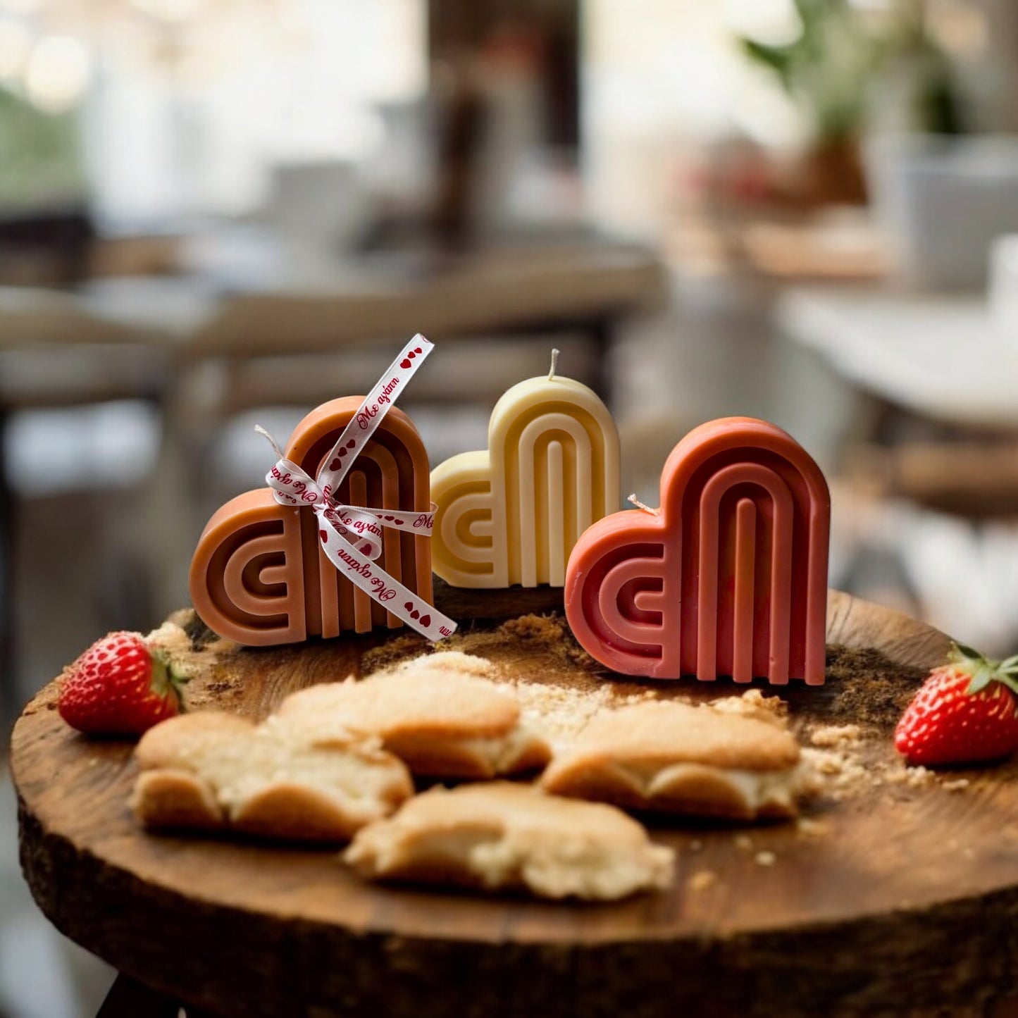 Amber Velvet Hearts